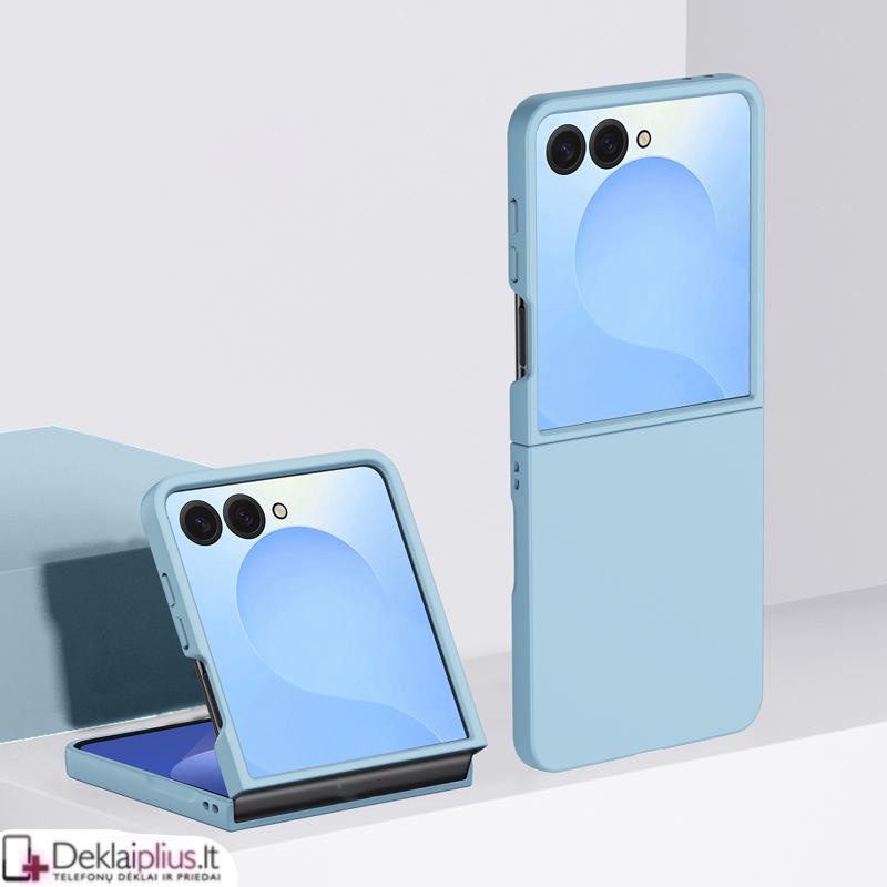 Plastikinis ploniausias dėklas - šviesiai mėlynas (Samsung Galaxy Z Flip 8) Plastikinis ploniausias dėklas - šviesiai mėlynas (Samsung Galaxy Z Flip 8)
